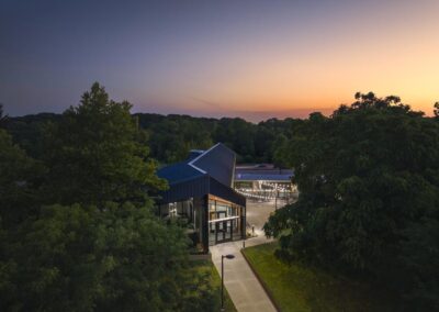 PSU Federal House with Sunset